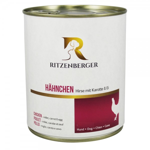 Hähnchen mit Hirse und Ei
